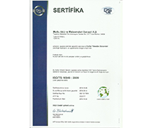 IATF 16949-Quality Certificate TSE ISO 9001:2000 Quality Certificate